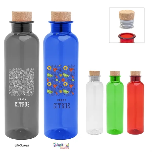 20 oz. rPET bottle with cork lid.... from ASI 61125 Hit Promotional Products / Hit®