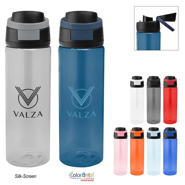 24 oz. rPET bottle with push button, spill-resistant lid and carry... from ASI 61125 Hit Promotional Products / Hit®