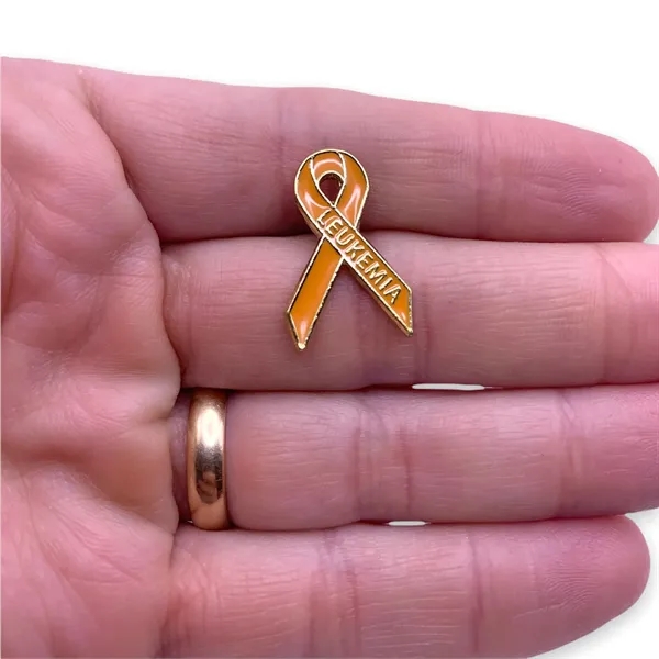 Orange enameled leukemia awareness lapel pin. Blank.... from ASI 96235 Wehr Industries Inc