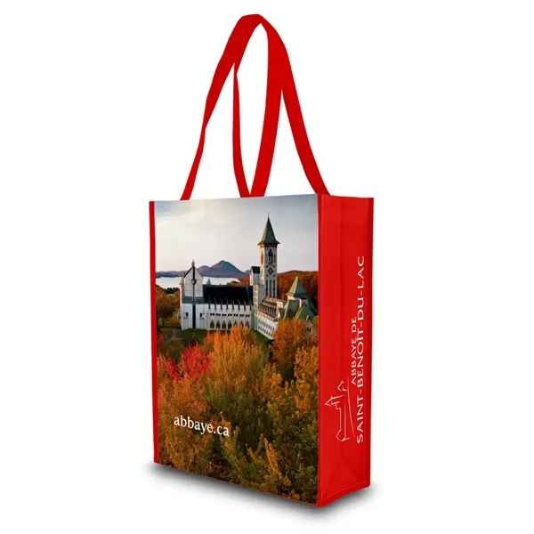 Recycled non-woven polyester RPET small tote bag.... from ASI 93987 Martini-Vispak Inc.