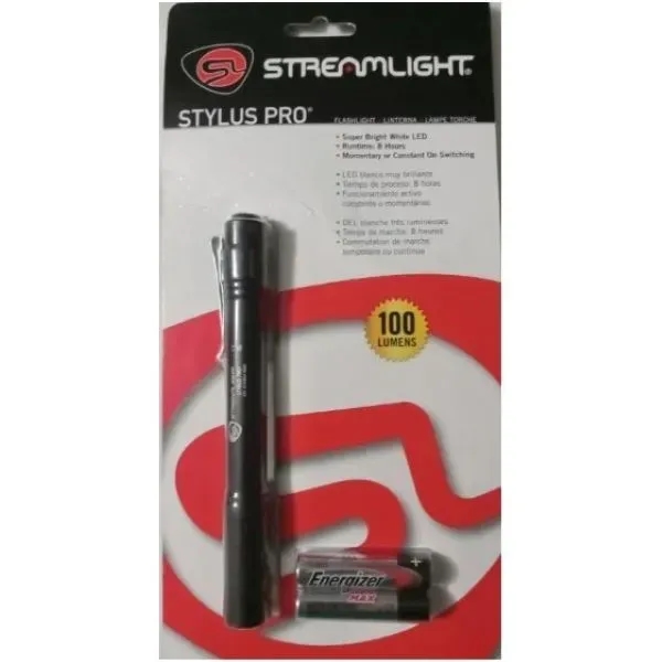 Streamlight Stylus Pro LED Flashlight made with anodized aluminum.... from ASI 41561 Brand Box USA, LLC