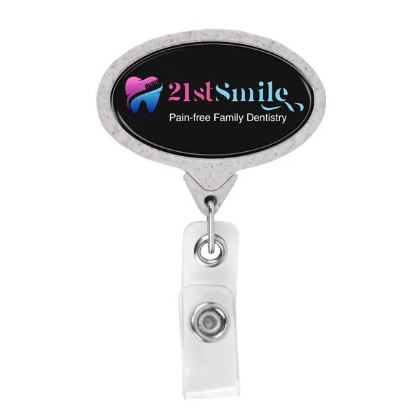 Wheat Straw JUMBO oval badge reel.... from ASI 49470 DEVARA