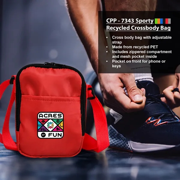 Sporty Recycled Crossbody Bag... from ASI 30208 A P Specialties / AP Specialties