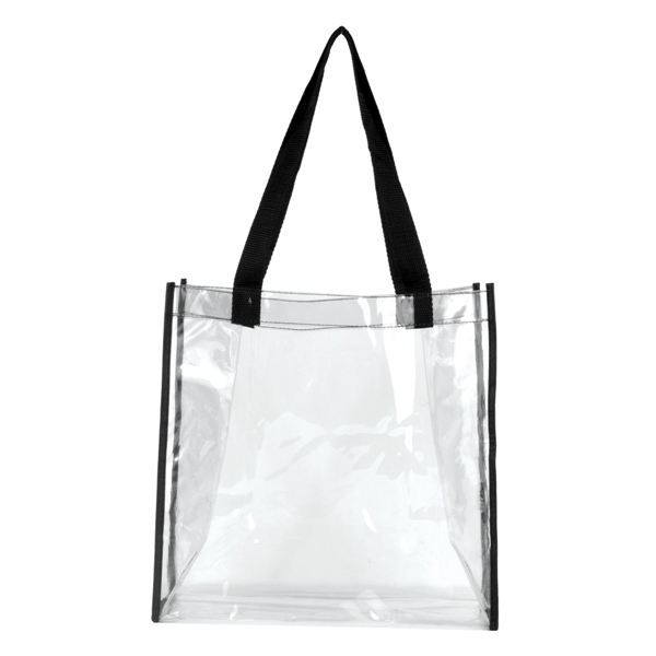 Stadium compliant tote bag made of clear vinyl with 20" handles.... from ASI 62660 Innovation Line