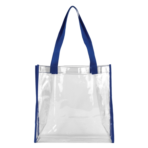 Stadium compliant tote bag made of clear vinyl with 20" handles.... from ASI 62660 Innovation Line