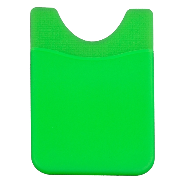 Soft silicone wallet for attachment to the back of a cell... from ASI 62660 Innovation Line