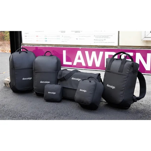 9" x 10" x 4" toiletry bag made of rPET material.... from ASI 56070 Gemline / Gemline®