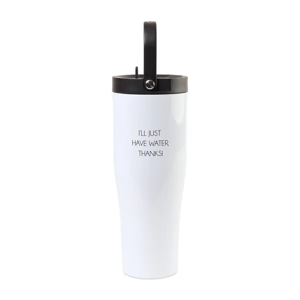 30 oz. tripled insulated stainless steel tumbler with handle, lid and... from ASI 56070 Gemline / Gemline®