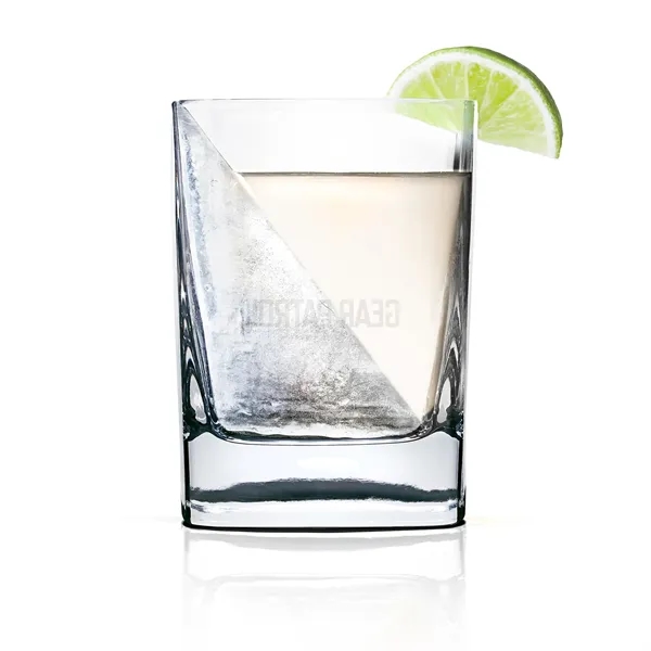 4 oz. old fashioned glass with wedge shape on one side.... from ASI 56070 Gemline / Gemline®