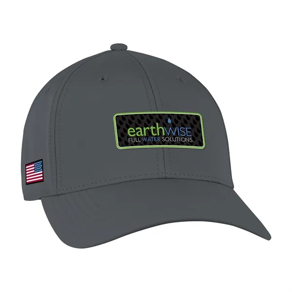 Performance cap made from recycled materials with pre-curved visor and hook... from ASI 56070 Gemline / Gemline®