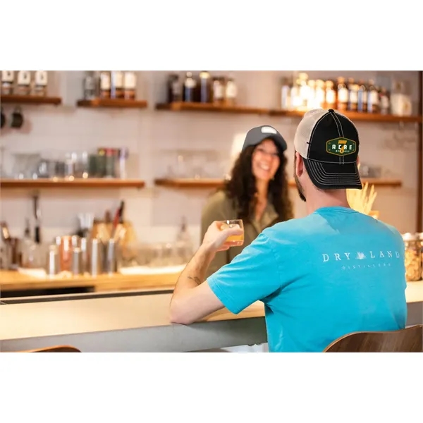 Baseball cap with pre-curved visor, molded snap back and soft mesh... from ASI 56070 Gemline / Gemline®