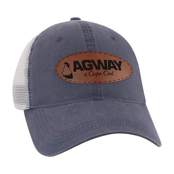 Hat with washed pigment-dyed twill front, unstructured mesh back and relaxed... from ASI 56070 Gemline / Gemline®