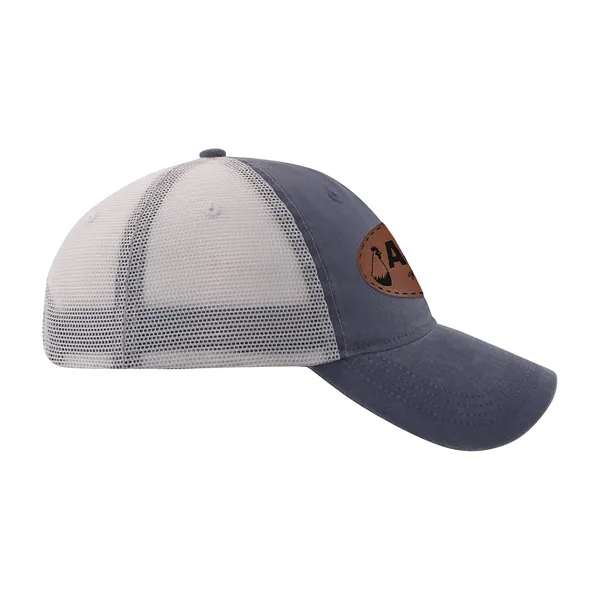 Hat with washed pigment-dyed twill front, unstructured mesh back and relaxed... from ASI 56070 Gemline / Gemline®