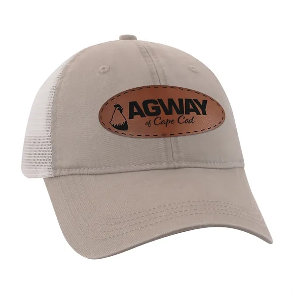 Hat with washed pigment-dyed twill front, unstructured mesh back and relaxed... from ASI 56070 Gemline / Gemline®