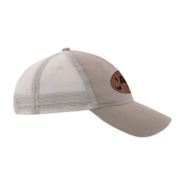 Hat with washed pigment-dyed twill front, unstructured mesh back and relaxed... from ASI 56070 Gemline / Gemline®