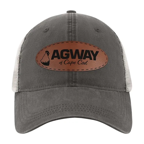 Hat with washed pigment-dyed twill front, unstructured mesh back and relaxed... from ASI 56070 Gemline / Gemline®