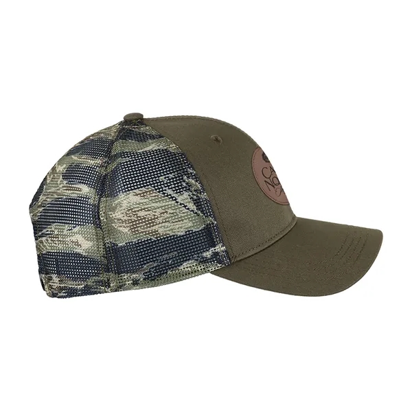 Trucker hat with mesh back pre-curved visor and snap closure.... from ASI 56070 Gemline / Gemline®