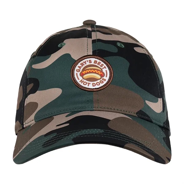 Camouflage hat with hook and loop fastener and unstructured design.... from ASI 56070 Gemline / Gemline®