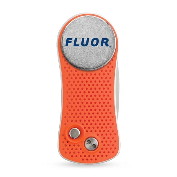 Spring-action golf divot tool with removable ball marker.... from ASI 56070 Gemline / Gemline®
