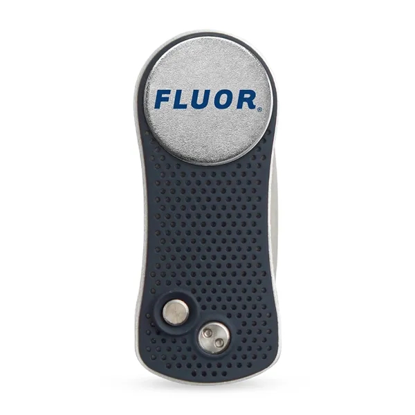 Spring-action golf divot tool with removable ball marker.... from ASI 56070 Gemline / Gemline®
