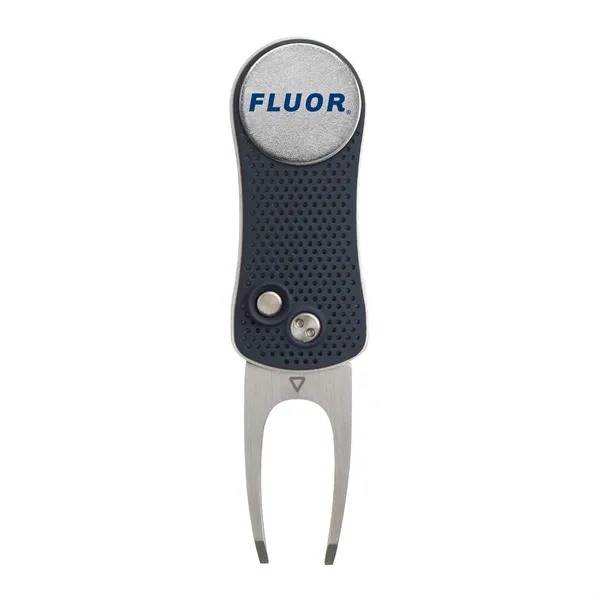 Spring-action golf divot tool with removable ball marker.... from ASI 56070 Gemline / Gemline®