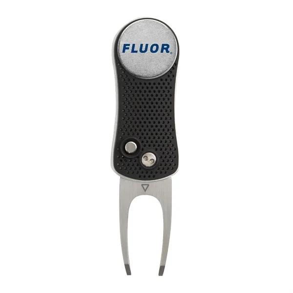 Spring-action golf divot tool with removable ball marker.... from ASI 56070 Gemline / Gemline®