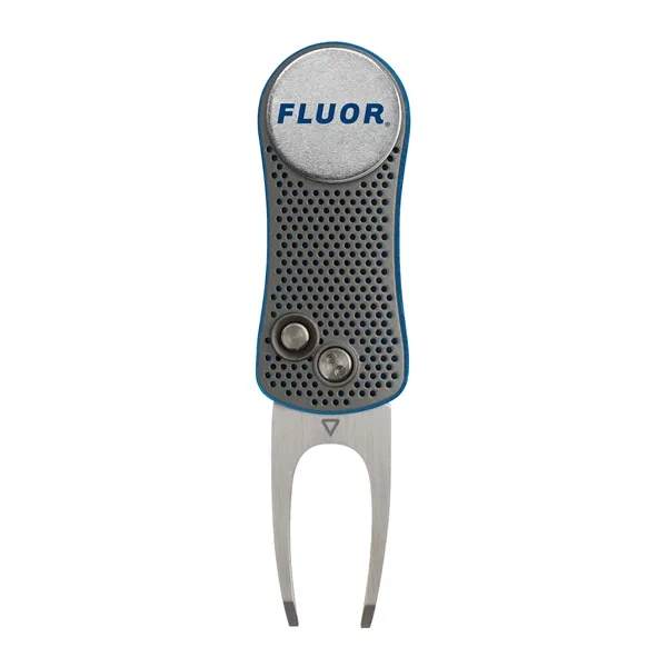 Spring-action golf divot tool with removable ball marker.... from ASI 56070 Gemline / Gemline®