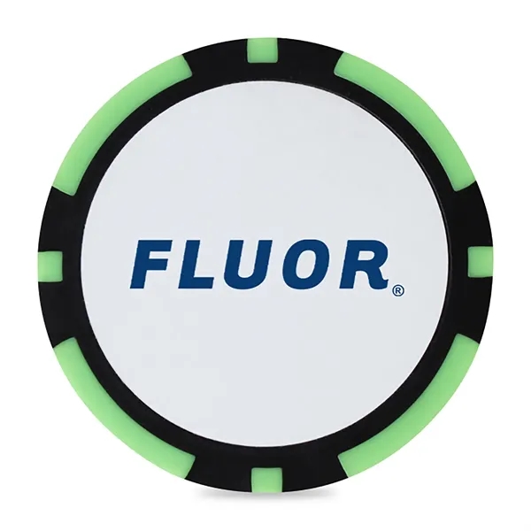 11.5 gram weighted, two-sided poker chip ball marker.... from ASI 56070 Gemline / Gemline®