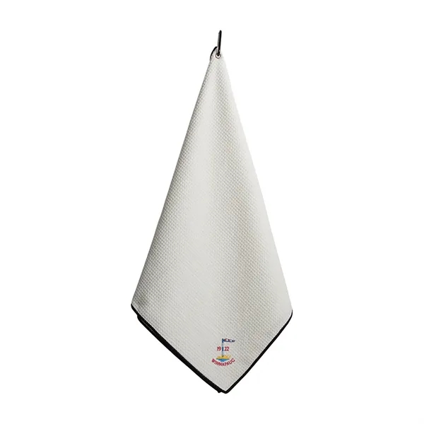 17" x 38" microfiber golf towel with waffle pattern and carabiner... from ASI 56070 Gemline / Gemline®