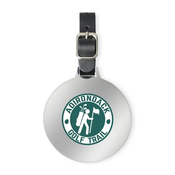 Round golf bag tag with strap and buckle.... from ASI 56070 Gemline / Gemline®