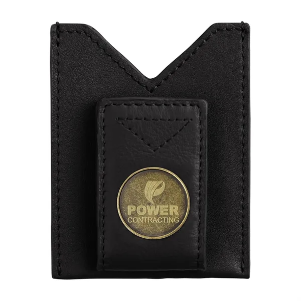 Leather credit card holder with money clip and golf ball marker.... from ASI 56070 Gemline / Gemline®