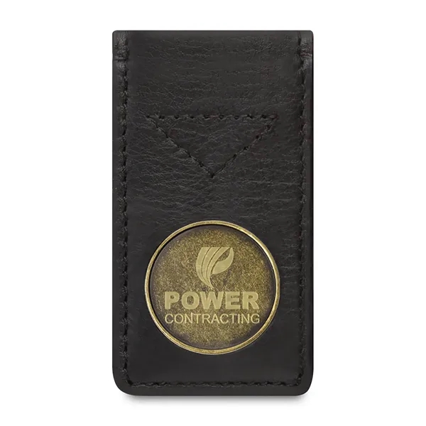 Leather credit card holder with money clip and golf ball marker.... from ASI 56070 Gemline / Gemline®