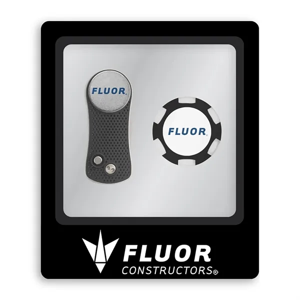 Golf gift set with a divot repair tool and ball marker.... from ASI 56070 Gemline / Gemline®