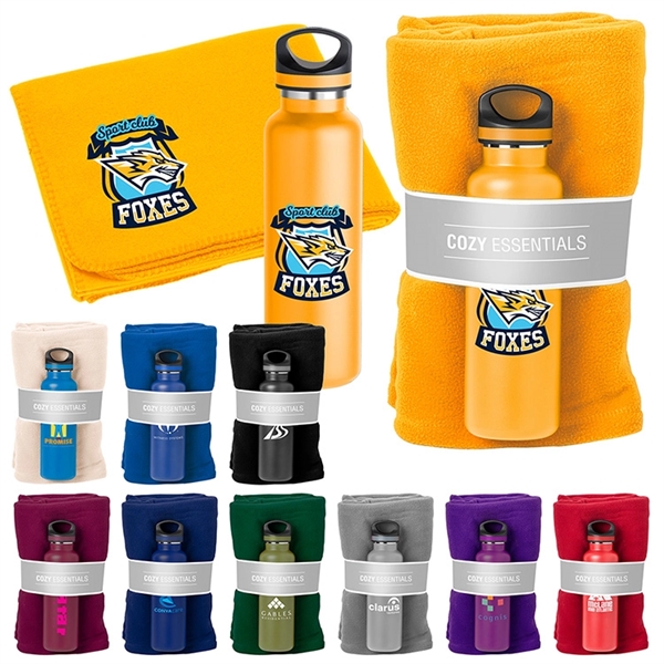 Cozy Essentials gift set with a fleece blanket measuring 60" x... from ASI 88060 Snugz/USA Inc / Sweda®