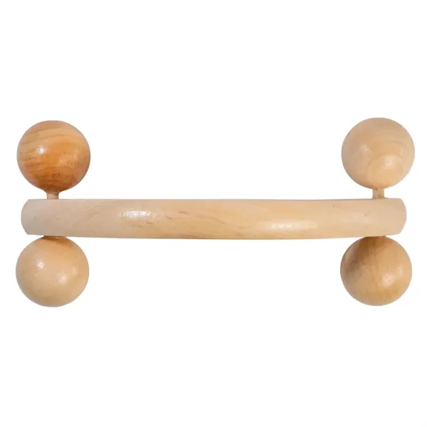 Wooden four-wheeled rolling massager.... from ASI 34415 Alpi International LTD