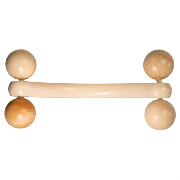 Wooden four-wheeled rolling massager.... from ASI 34415 Alpi International LTD