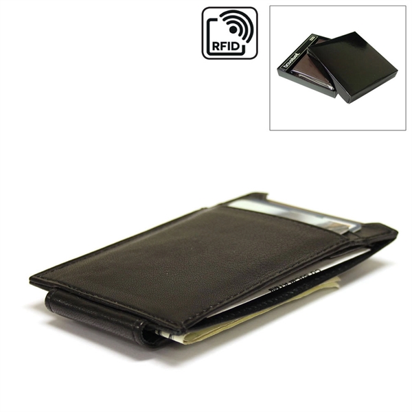 RFID protected. Made of lamb skin.This slim case has 3 card... from ASI 79384 Preferred Nation Inc