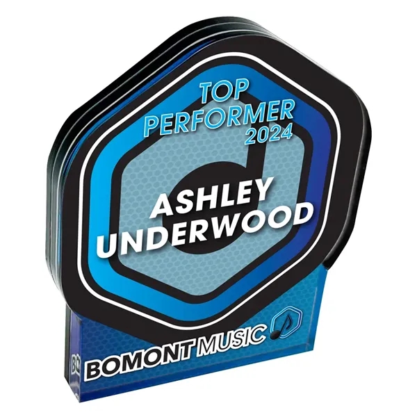 3/4" free-standing acrylic award.... from ASI 72521 Morris Magnets