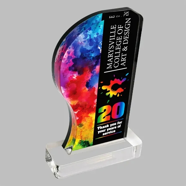 Acrylic award with full digital color customization and a 3/4" acrylic... from ASI 72521 Morris Magnets