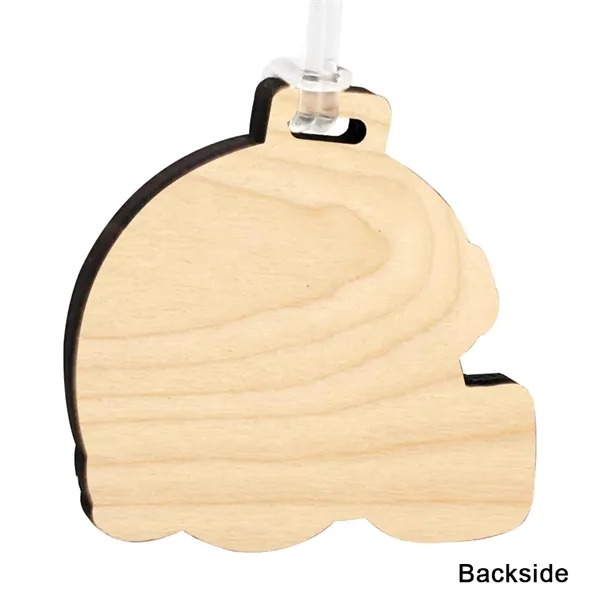Birch bag tag with ultra vivid color graphics and a 6"... from ASI 72521 Morris Magnets / Laser Cuts