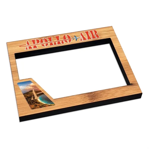 Bamboo frame with 25 mil magnetic backing and full color digital... from ASI 72521 Morris Magnets