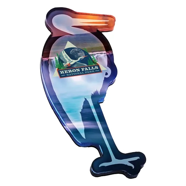 Custom shaped 1/8" thick acrylic magnet.... from ASI 72521 Morris Magnets / Laser Cuts