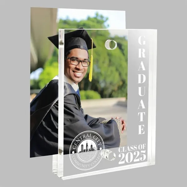 Laser-etched acrylic frame.... from ASI 72521 Morris Magnets / Laser Cuts