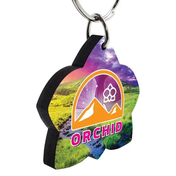 Wood key tag on 1/8" thick wood material.... from ASI 72521 Morris Magnets / Laser Cuts