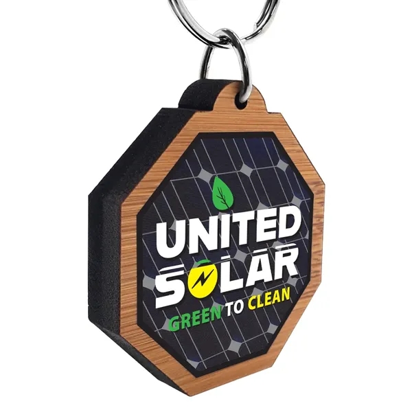 5/16" bamboo keychain with 1" split ring.... from ASI 72521 Morris Magnets / Laser Cuts