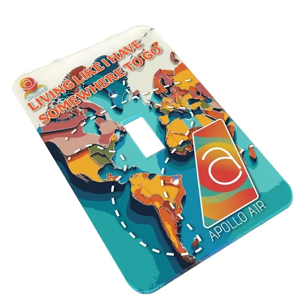 Light switch cover made of 1/16" thick sheet of acrylic, covering... from ASI 72521 Morris Magnets / Laser Cuts
