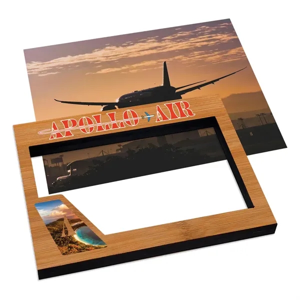 Bamboo frame with 25 mil magnetic backing and full color digital... from ASI 72521 Morris Magnets