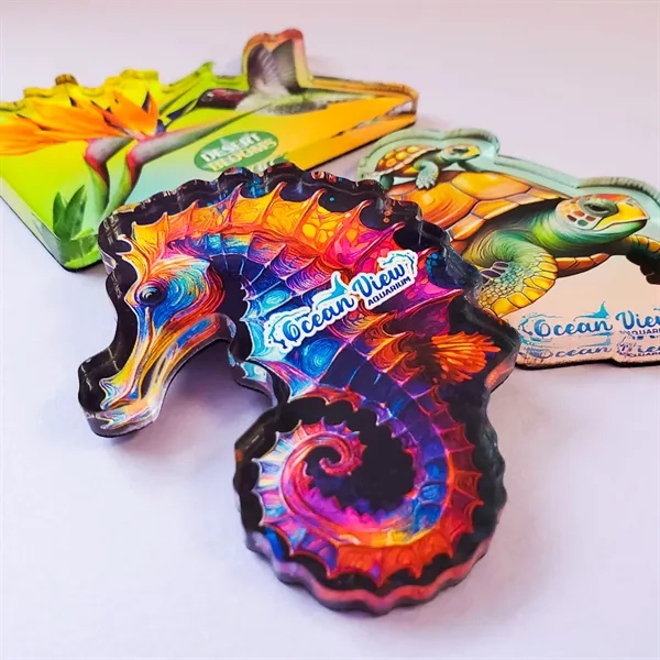 1/4" thick acrylic plastic magnets with full color imprinting.... from ASI 72521 Morris Magnets / Laser Cuts