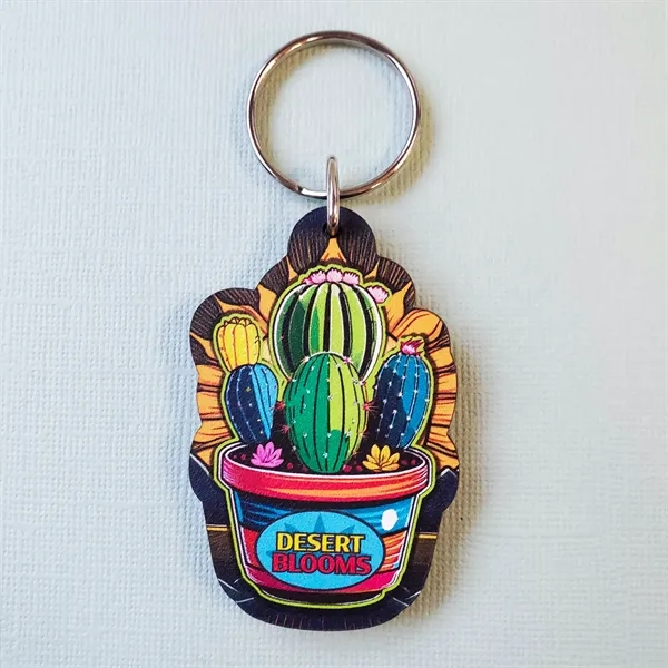 Wood key tag on 1/8" thick wood material.... from ASI 72521 Morris Magnets / Laser Cuts