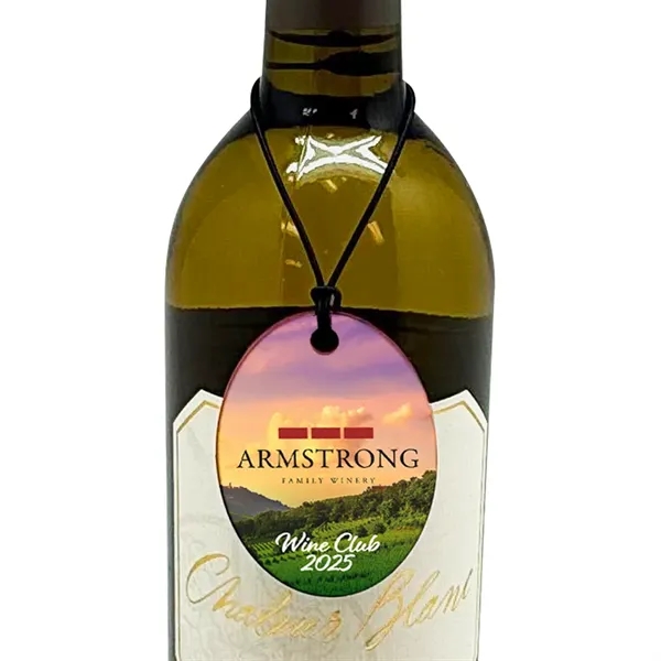 Acrylic Bottle Neck Charm Full Color Digital graphic.... from ASI 72521 Morris Magnets / Laser Cuts